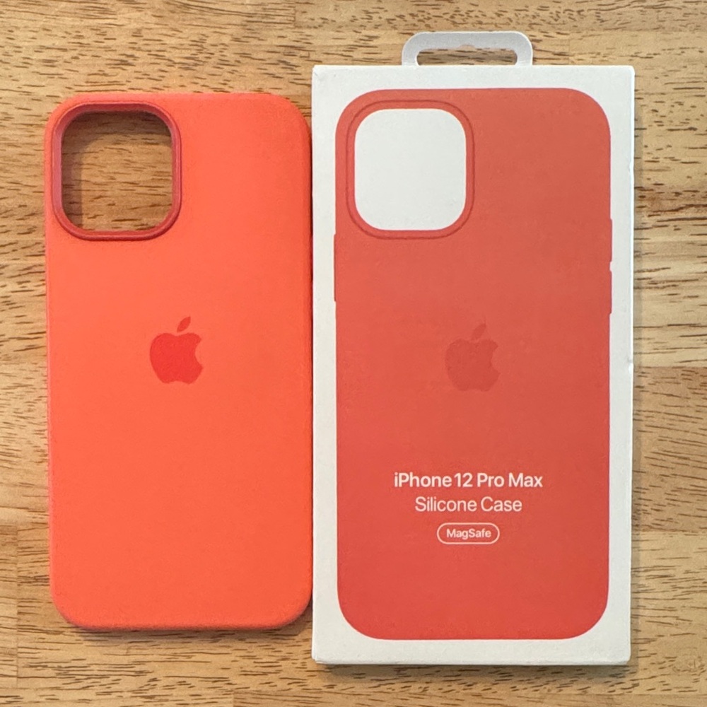 Two Apple iPhone 12 Pro Max Silicone Cases